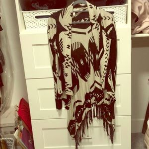 Tribal print cardigan